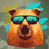 Capybara Cute And Funny Capybara Cool Sunglasses Legacy Tie Dye Trucker Hat