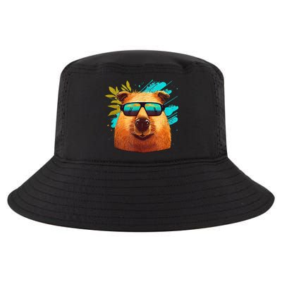 Capybara Cute And Funny Capybara Cool Sunglasses Cool Comfort Performance Bucket Hat