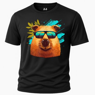 Capybara Cute And Funny Capybara Cool Sunglasses Performance Shirt