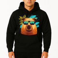 Capybara Cute And Funny Capybara Cool Sunglasses Hoodie