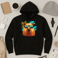 Capybara Cute And Funny Capybara Cool Sunglasses Hoodie
