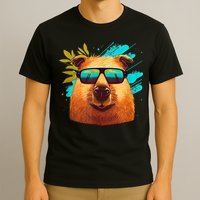 Capybara Cute And Funny Capybara Cool Sunglasses T-Shirt