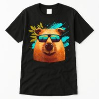 Capybara Cute And Funny Capybara Cool Sunglasses Tall T-Shirt