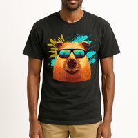 Capybara Cute And Funny Capybara Cool Sunglasses Tall T-Shirt