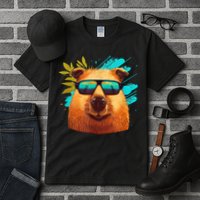 Capybara Cute And Funny Capybara Cool Sunglasses Tall T-Shirt