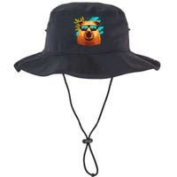Capybara Cute And Funny Capybara Cool Sunglasses Bucket Hat
