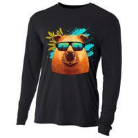 Capybara Cute And Funny Capybara Cool Sunglasses Cooling Performance Long Sleeve Crew