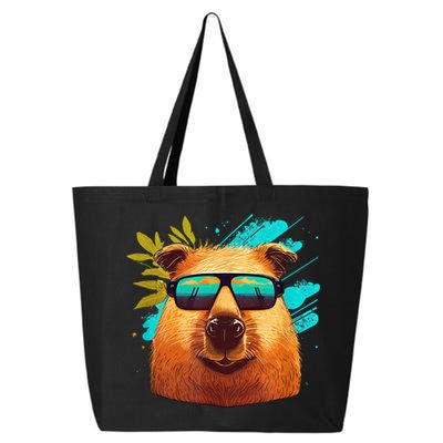 Capybara Cute And Funny Capybara Cool Sunglasses 25L Jumbo Tote