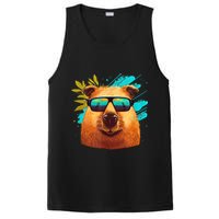 Capybara Cute And Funny Capybara Cool Sunglasses PosiCharge Competitor Tank