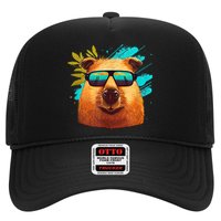 Capybara Cute And Funny Capybara Cool Sunglasses Trucker Hat