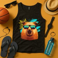 Capybara Cute And Funny Capybara Cool Sunglasses Tank Top