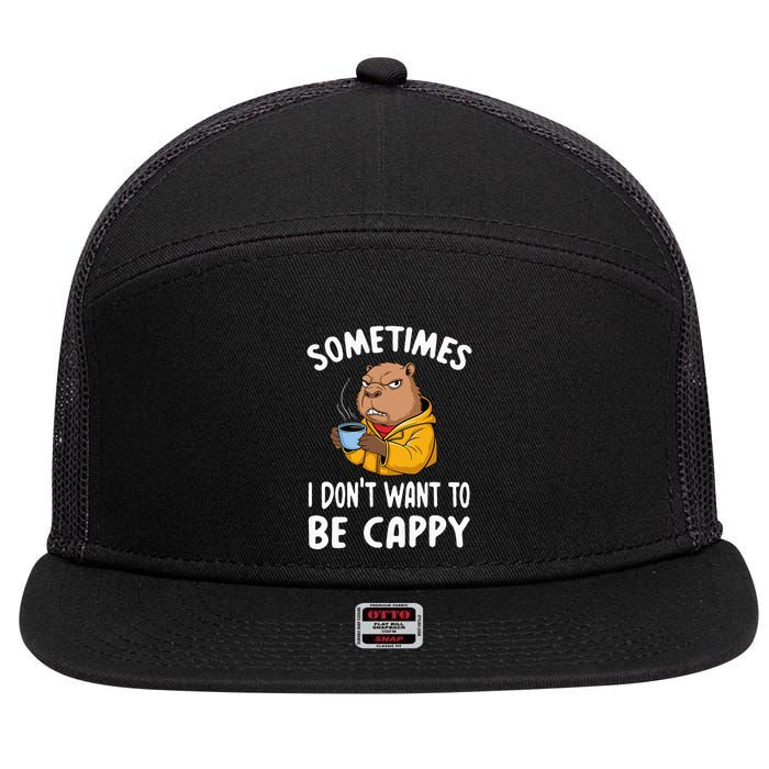 Capybara 7 Panel Mesh Trucker Snapback Hat