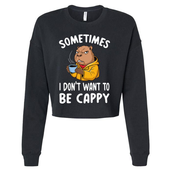 Capybara Cropped Pullover Crew