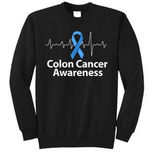 Colon Cancer Awareness Colorectal Cancer Month Tall Sweatshirt