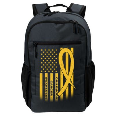 Childhood Cancer Awareness US Flag Daily Commute Backpack