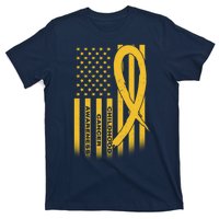 Childhood Cancer Awareness US Flag T-Shirt