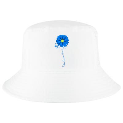 Colon Cancer Awareness Sunflower Ribbon Cool Comfort Performance Bucket Hat