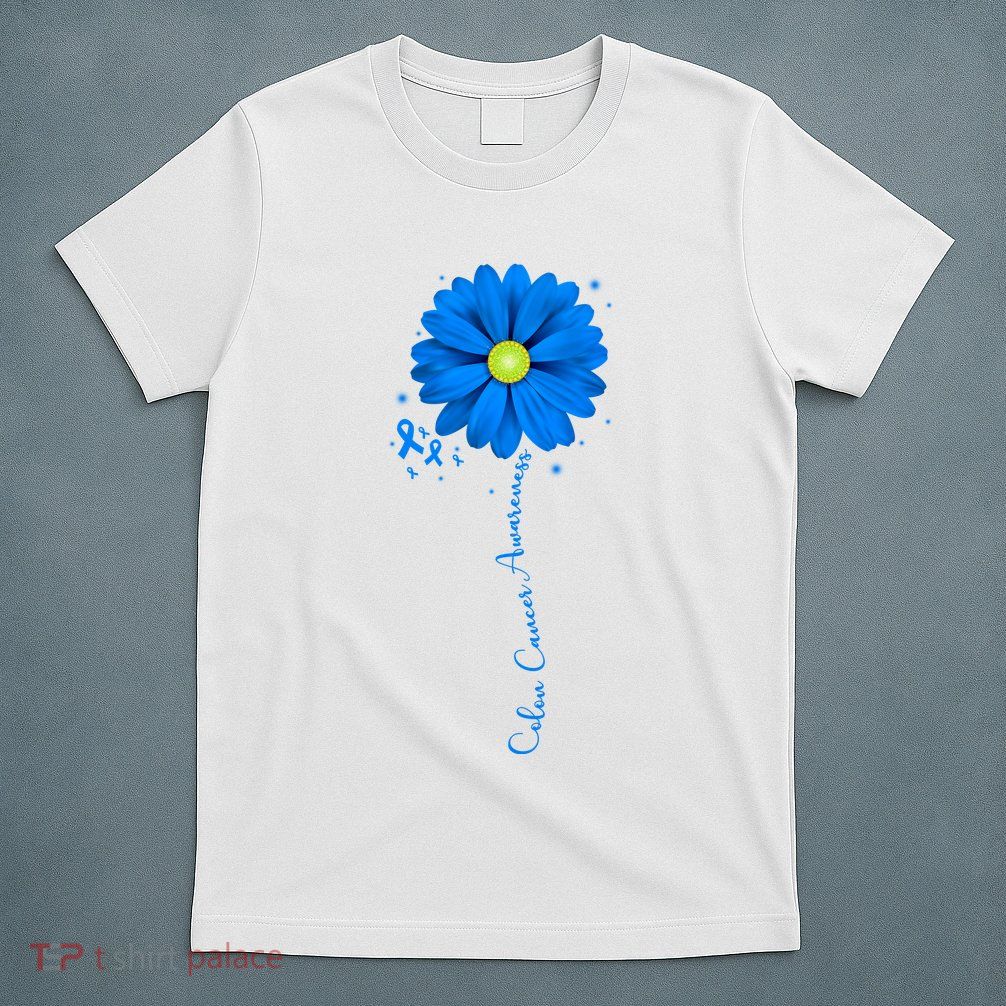 Colon Cancer Awareness Sunflower Ribbon T-Shirt