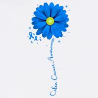 Colon Cancer Awareness Sunflower Ribbon Bucket Hat