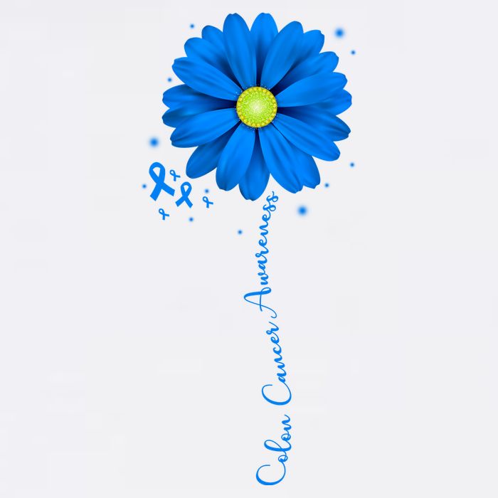 Colon Cancer Awareness Sunflower Ribbon Bucket Hat