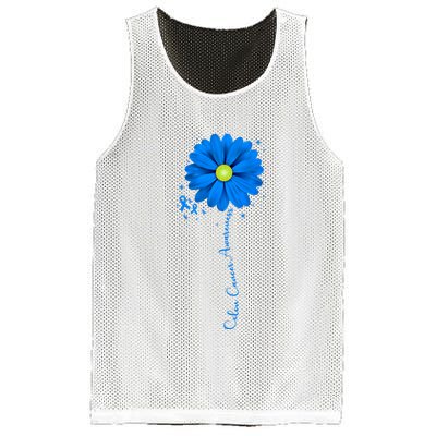Colon Cancer Awareness Sunflower Ribbon Mesh Reversible Basketball Jersey Tank