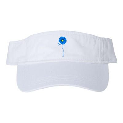 Colon Cancer Awareness Sunflower Ribbon Visor