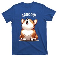 Cute Corgi Arooo Howl Puppy Lovers Dog Mom Gift T-Shirt