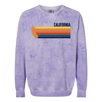 Retro Vintage Cali Colorblast Crewneck Sweatshirt