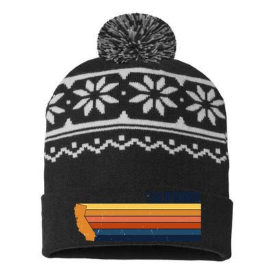 Retro Vintage Cali USA-Made Snowflake Beanie