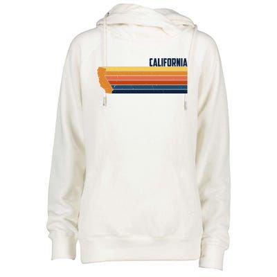 Retro Vintage Cali Womens Funnel Neck Pullover Hood