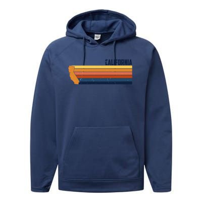 Retro Vintage Cali Performance Fleece Hoodie