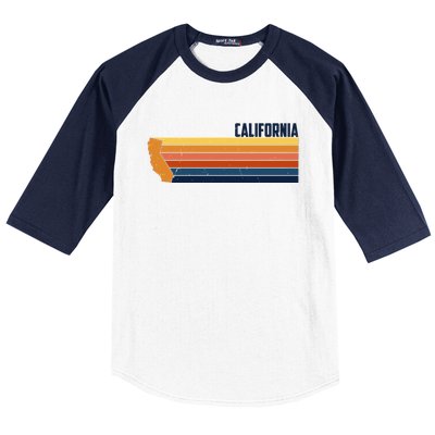 Retro Vintage Cali Baseball Sleeve Shirt