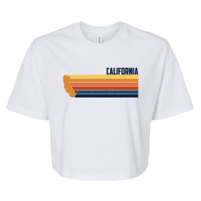 Retro Vintage Cali Bella+Canvas Jersey Crop Tee