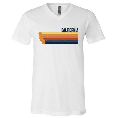 Retro Vintage Cali V-Neck T-Shirt