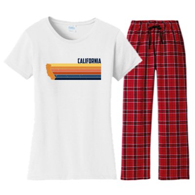 Retro Vintage Cali Women's Flannel Pajama Set