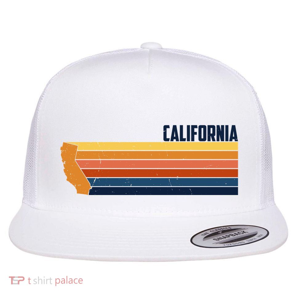Retro Vintage Cali Flatbill Hat