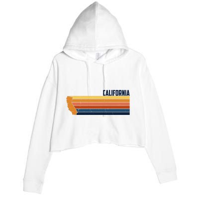 Retro Vintage Cali Crop Fleece Hoodie