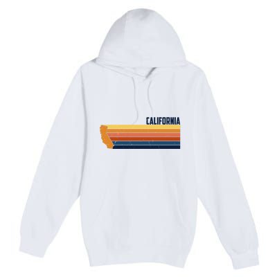 Retro Vintage Cali Premium Pullover Hoodie