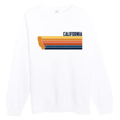 Retro Vintage Cali Premium Crewneck Sweatshirt