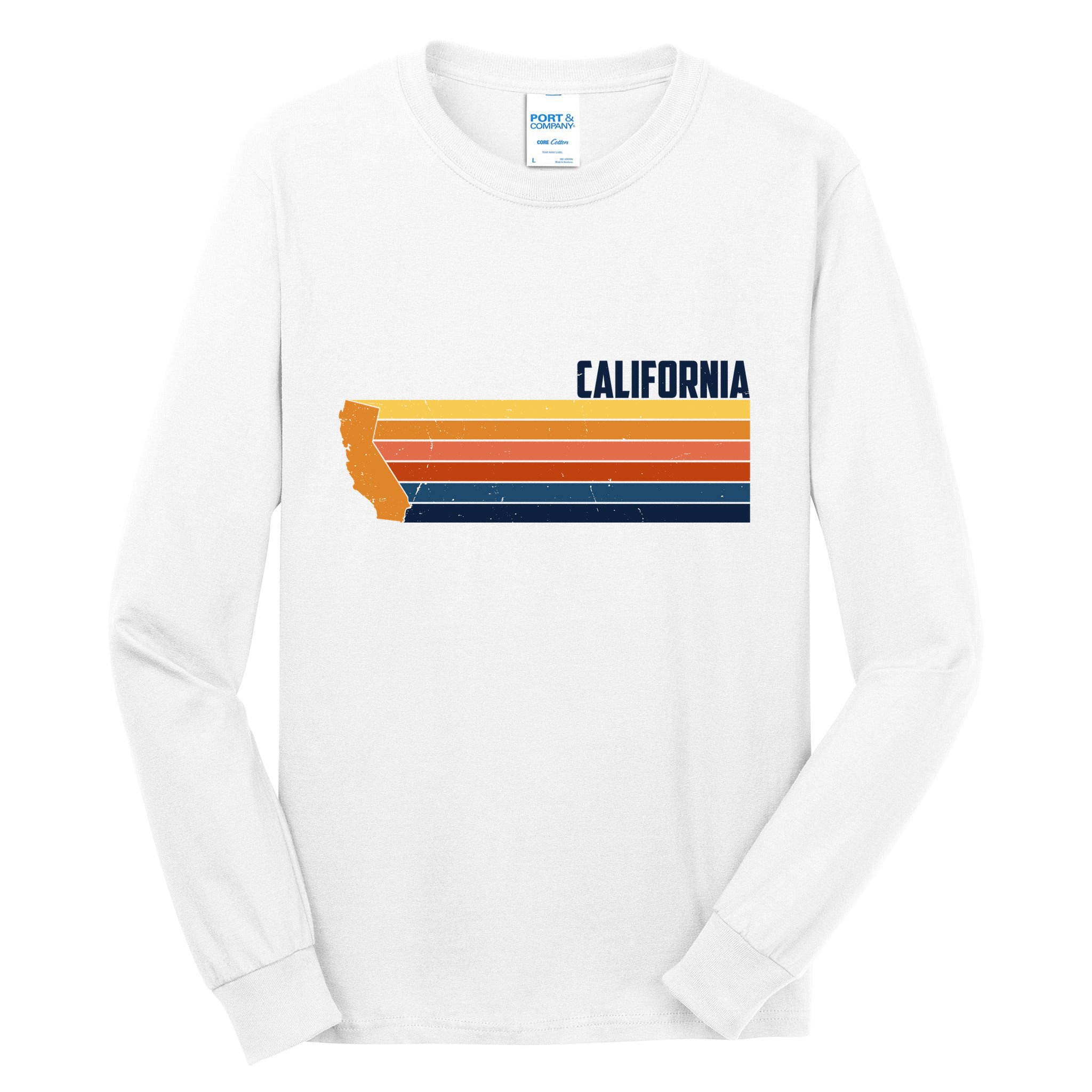 Retro Vintage Cali Tall Long Sleeve T-Shirt