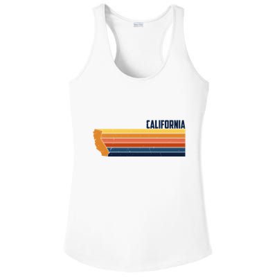 Retro Vintage Cali Ladies PosiCharge Competitor Racerback Tank