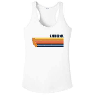 Retro Vintage Cali Ladies PosiCharge Competitor Racerback Tank