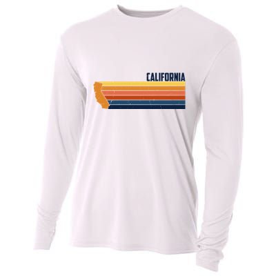 Retro Vintage Cali Cooling Performance Long Sleeve Crew
