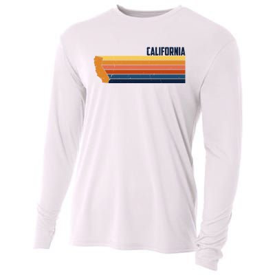 Retro Vintage Cali Cooling Performance Long Sleeve Crew