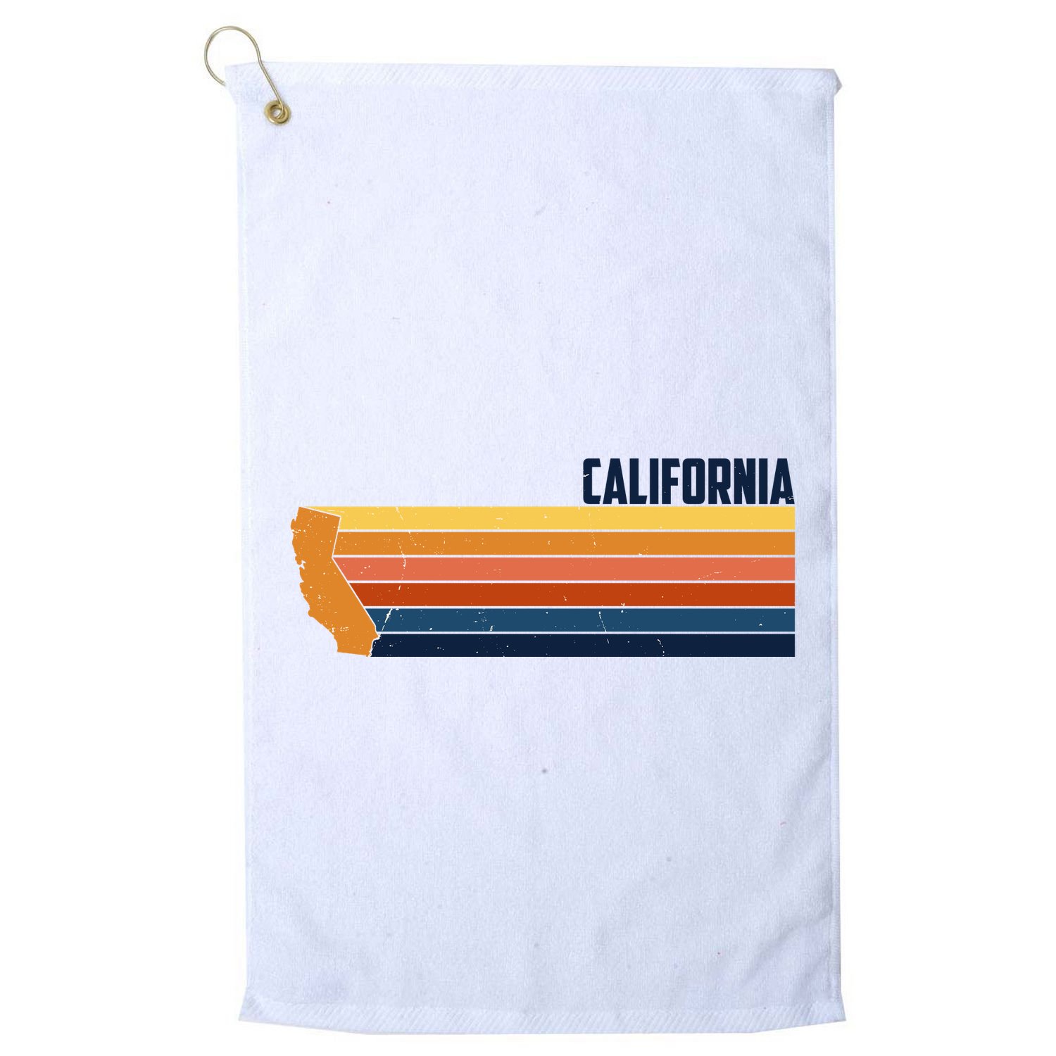 Retro Vintage Cali Golf Towel