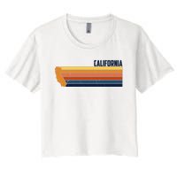 Retro Vintage Cali Women's Crop Top Tee