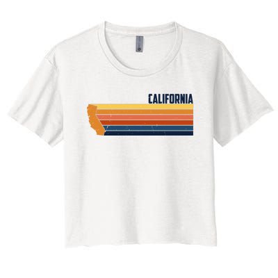 Retro Vintage Cali Women's Crop Top Tee