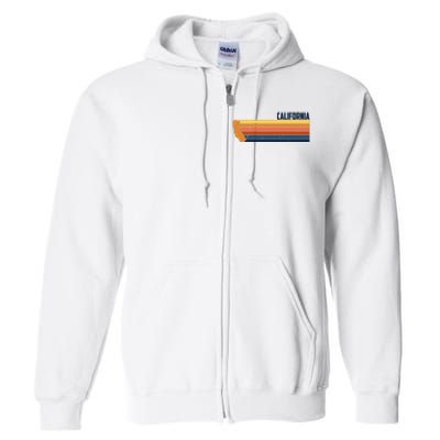 Retro Vintage Cali Full Zip Hoodie