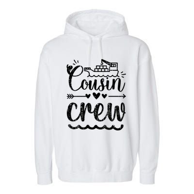 Cousin Crew And Adults Of Vessel Team Cousin Crew Gift Garment-Dyed Fleece Hoodie