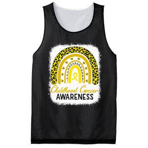 Childhood Cancer Awareness Hope Support Strong Warrior Mesh Reversible Basketball Jersey Tank